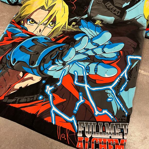Vintage 2004 Full Metal Alchemist AOP Button Up Shirt Medium - Picture 3 of 7